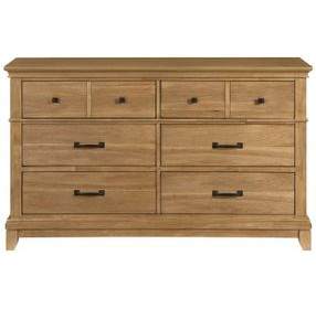 Sunstone Honey Brown 6 Drawer Dresser