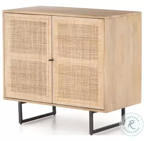 Carmel Natural Mango And Gunmetal Small Cabinet