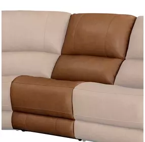 Belmont Lyric Caramel Leather Armless Chair