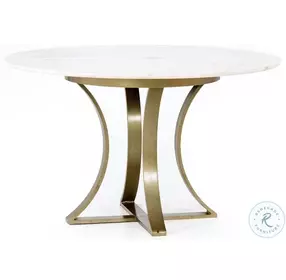Gage Cast Brass 48" Dining Table
