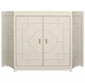 Isabel Painted Antique White 2 Door Soft Close Accent Cabinet