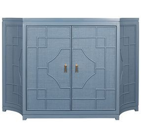 Isabel Capri Blue 2 Door Accent Cabinet