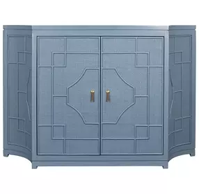 Isabel Capri Blue 2 Door Accent Cabinet