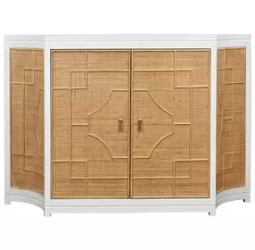 Isabel Painted White 2 Door Soft Close Accent Cabinet