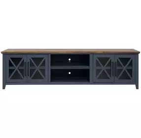 Ithaca Blue and Bourbon 96" TV Stand