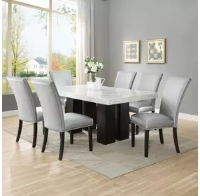 Camila Gray Rectangular Dining Room Set