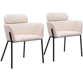 Bremor Beige Dining Chair Set Of 2