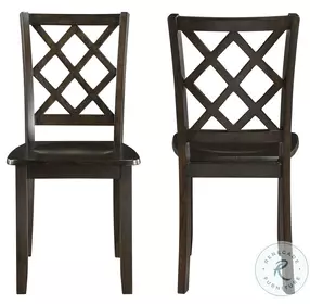 Trellis Brown Dining Chair Set Of 2