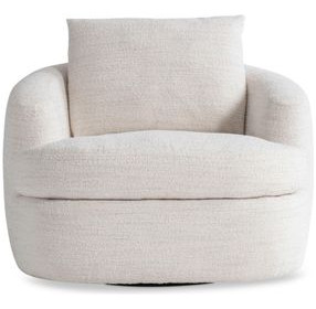 Jules Cream Upholstered Swivel Chair
