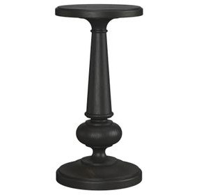 Atrium Black Round Spot Accent Table