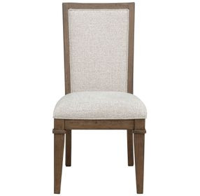 Mariana Gray and Vintage Mocha Upholstered Side Chair Set of 2
