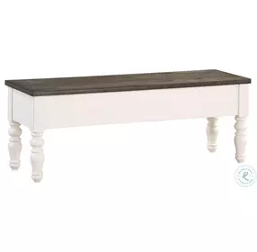 Joanna Ivory And Mocha Storage Bench