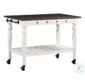 Joanna Ivory And Mocha Kitchen Cart