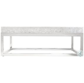 Arctic Stainless Steel Square Cocktail Table