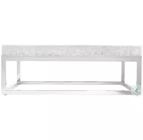 Arctic Stainless Steel Square Cocktail Table
