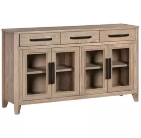Breckenridge Medium Brown 4 Glass Door Server