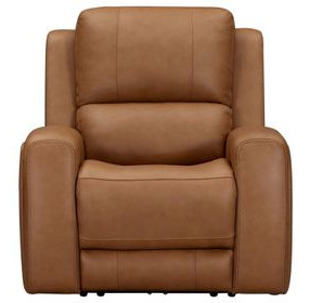 Belmont Lyric Caramel Leather Zero Gravity Power Recliner with USB Charging