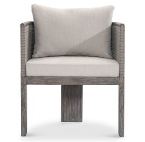 Rialto Beige Upholstered Outdoor Arm Chair
