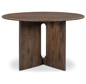 Stanley Dark Brown 48" Round Dining Table