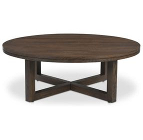 Joel Dark Brown Round Coffee Table