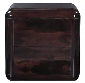 Rory Dark Brown 2 Drawer Nightstand