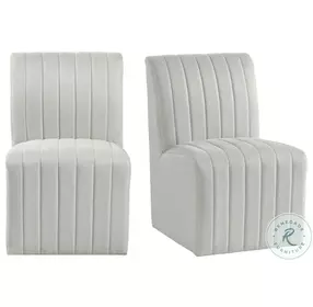 Rizzo Beige Dining Chair Set Of 2