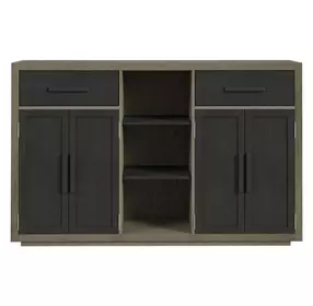 Rizzo Gray and Dark Espresso 4 Door Buffet