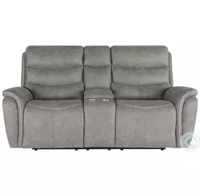 Kamari Gray Dual Reclining 80" Console Loveseat