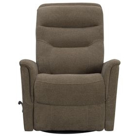 Gemini Snazzy Shiitake Manual Swivel Glider Recliner