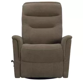 Dualis Snazzy Shiitake Manual Swivel Glider Recliner