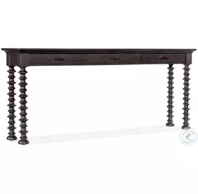 Big Sky Black 3 Drawer Sofa Table