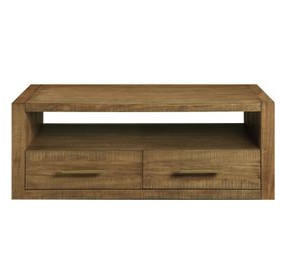 Garland Brown Rectangular Wood Top Cocktail Table