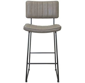 Tribeca Gray Upholstered Bar Stool