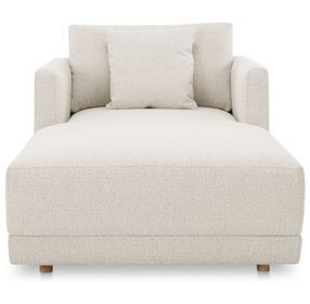 Bryn Oyster 77" Chaise with Pillow