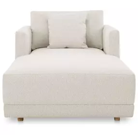 Bryn Oyster 77" Chaise with Pillow