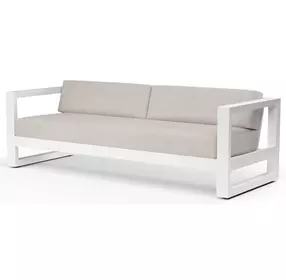 Newport Canvas Natural 90" Outdoor Sofa