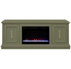 Jordan Sage 65" TV Stand with Fireplace