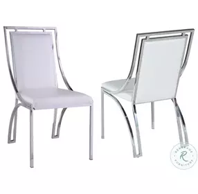 Josie White Side Chair Set of 2