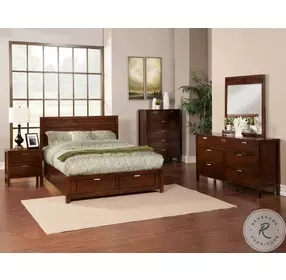 Carmel Cappuccino Storage Bedroom Set