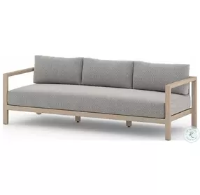 Sonoma Brown And Faye Ash Performance Fabric Outdoor Sofa