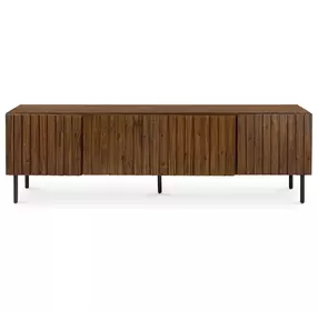 Lincoln Brown 4 Door Media Cabinet