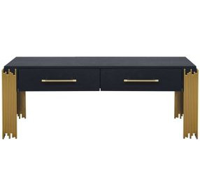 Empire Black Rectangular Coffee Table