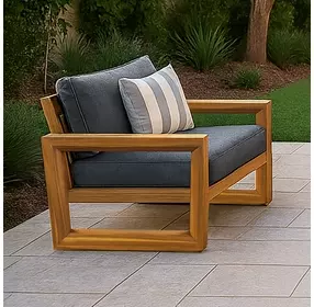 Bristol Bay Gray Outdoor Club Chair