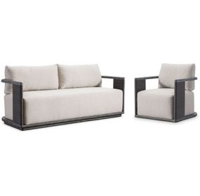Andros Beige Outdoor Living Room Set