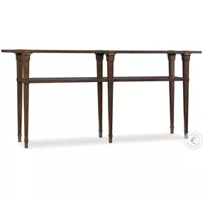 Skinny Dark Wood Console Table