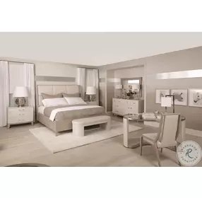 Axiom Gray Upholstered Panel Bedroom Set