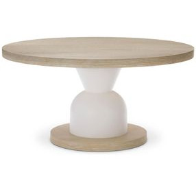 Solaria Dune And Faux Stone Fossil Round Dining Table
