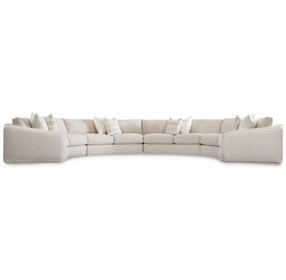 Soleil Beige 4 Piece Sectional with Pillows