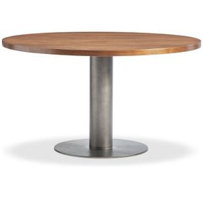 Brasea Lume and Tungsten 54" Round Dining Table