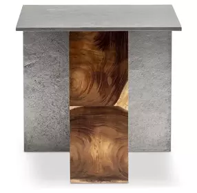 Arima Ferrum and Ligna Rectangular Side Table